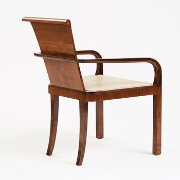 Kurt von Schmalensee, a desk and armchair, executed by AB David Blomberg for the Stockholm exhibition in 1930.