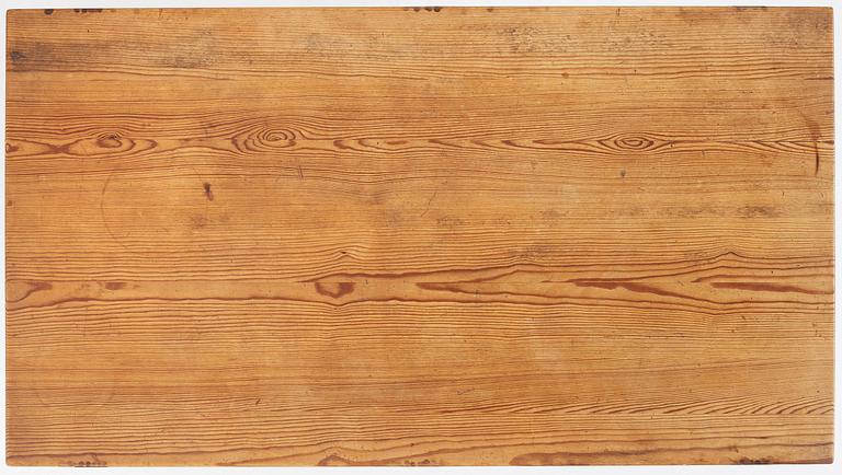 Carl Malmsten, a stained pine table, Sweden, 1930s.