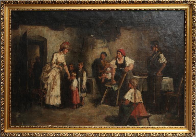 OKÄND KONSTNÄR, trol. Ungern, olja på duk, osign. 1800-talets andra hälft.