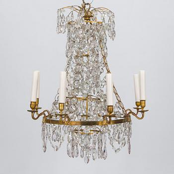 A 19th-century chandelier.