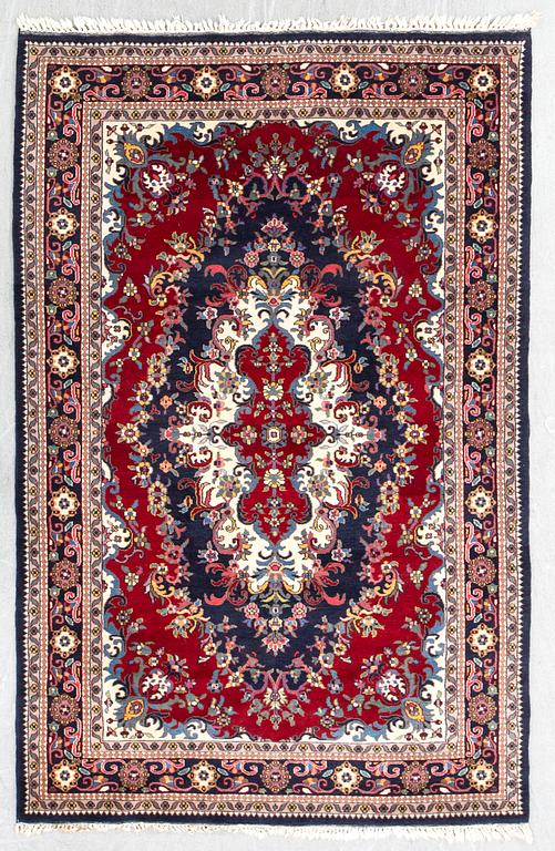 Keshan rug, old, approx. 189x125 cm.