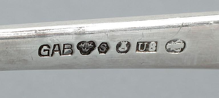BESTICKSERVISDELAR, 72 delar, GAB, Stockholm, bl.a. 1948. Vikt ca 2435 gram.