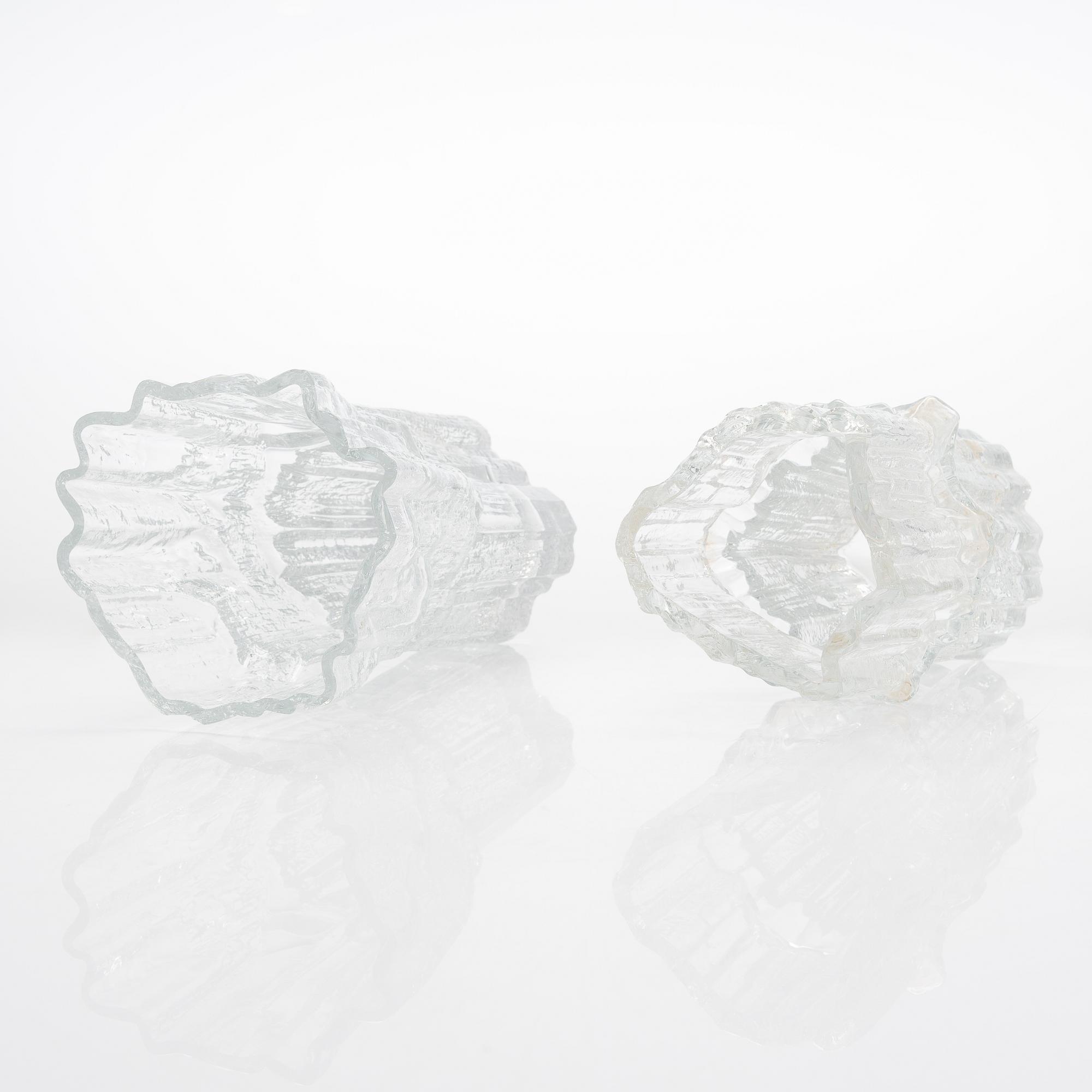 Tapio Wirkkala, A set of two vases "Alpina" and "Marmora", models 3546 and 3544. Signed.