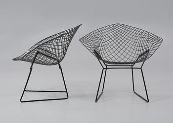 FÅTÖLJER, ett par, "Diamond Chair", Harry Bertoia, 1900-talets andra hälft.