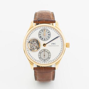 IWC, Portugieser Regulateur Tourbillon, armbandsur, 44 mm.