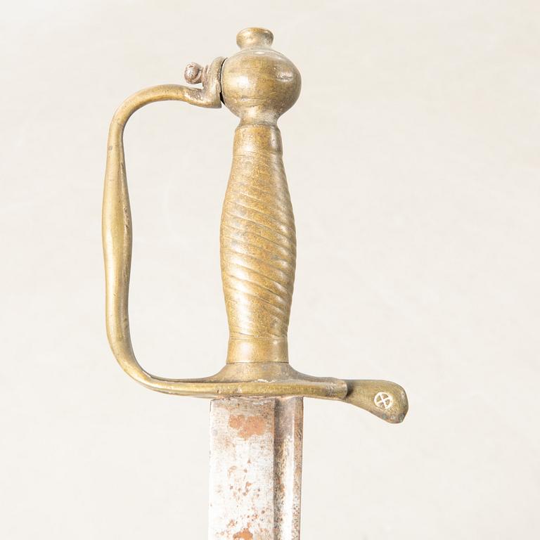 Three Swedish cutlasse 1856 and 1848 pattern.