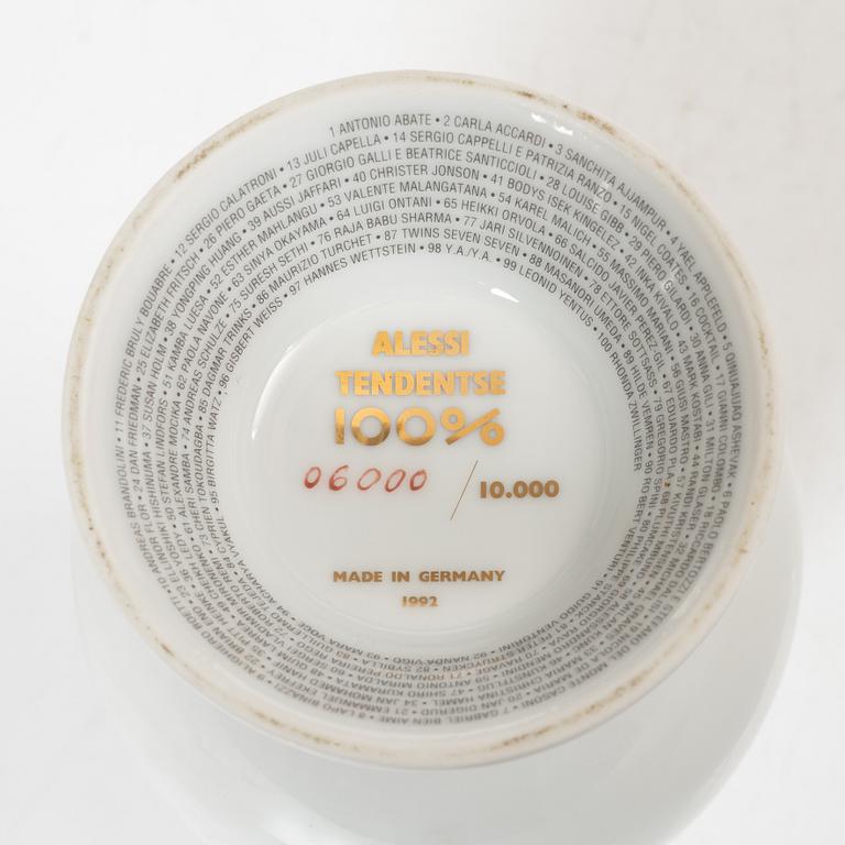 Alessandro Mendini, a vase with lid, 'Make Up 100%', Alessi Tendentse, Italy.
