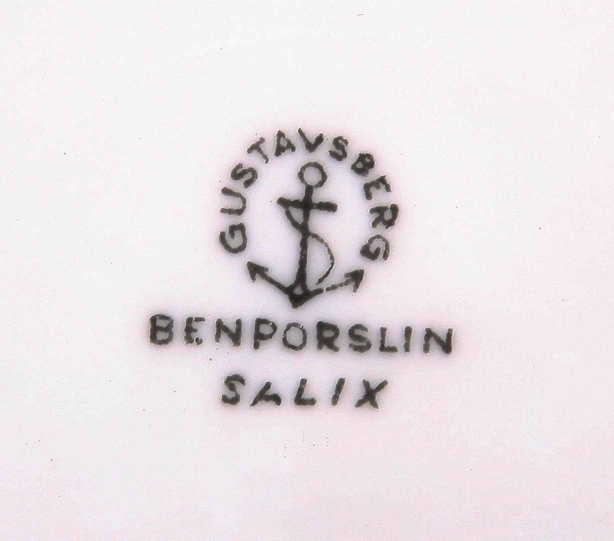 KAFFESERVIS, 32 delar, benporslin, "Salix", Gustavsberg.