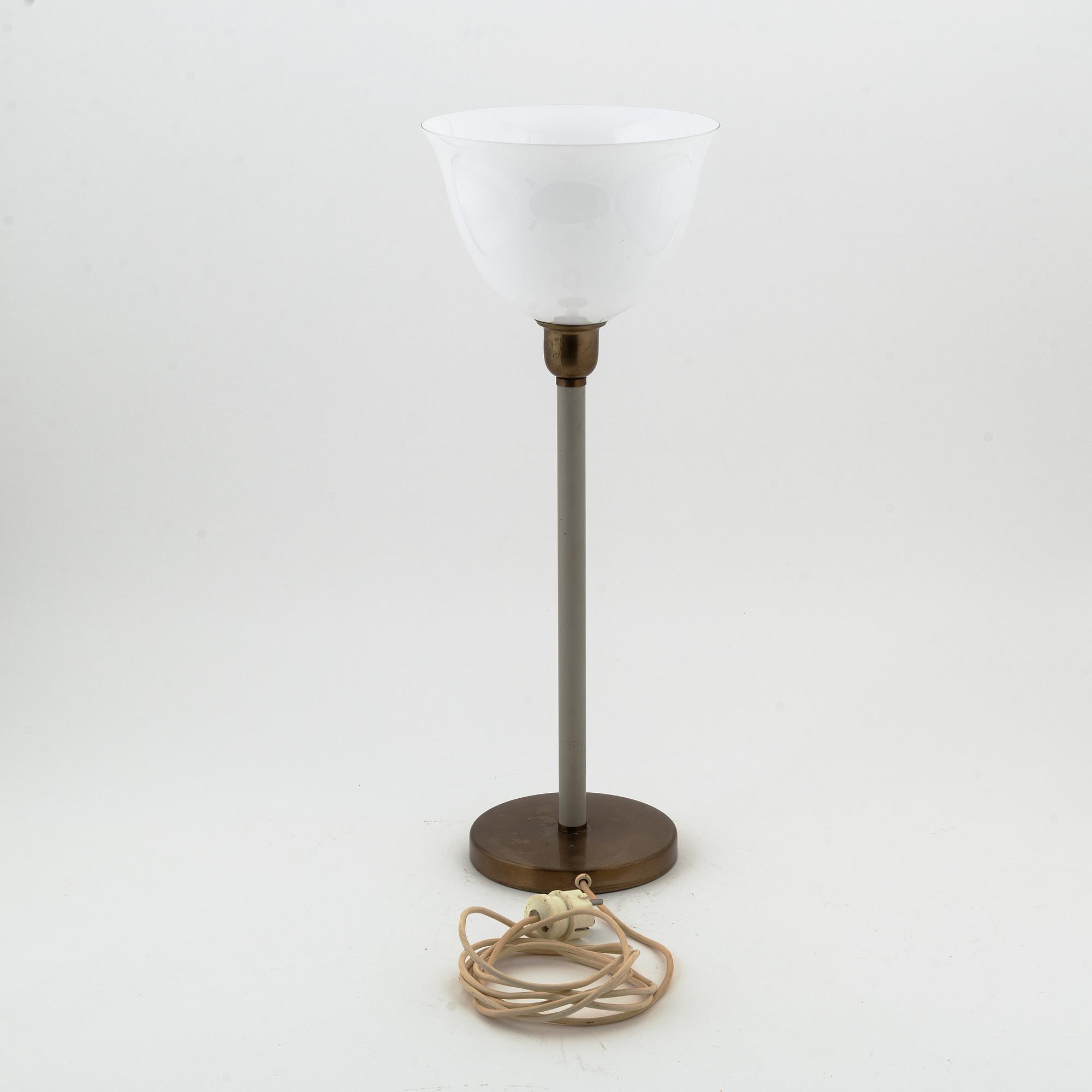 A Swedish table lamp, model E1251, Asea, mid 20th century.