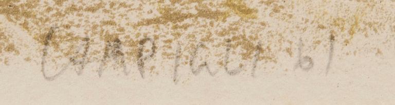 MASSIMO CAMPIGLI, färglitografi, signerad, daterad 61 och numrerad 85/100.