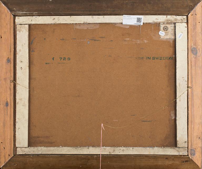 BIRGER LJUNGQUIST, olja på pannå, signerad.