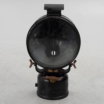 Spotlight, for kerosene. Tilley, Hendon England, circa 1900.