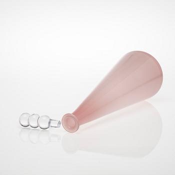 FLASKA, glas, "Tzarina", signerad Nanny Still, Riihimäen Lasi.