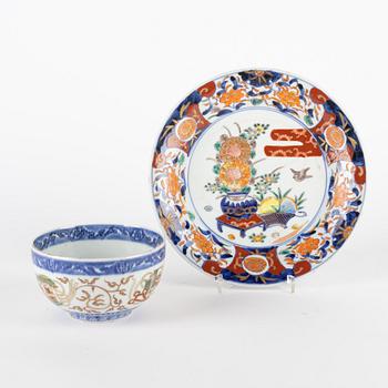 A group of Japanese imari porcelain, Meiji period and 20th Century.