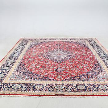 Keshan semi-antique rug, approximately 388x311 cm.