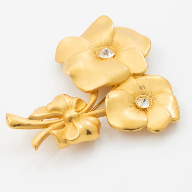 Givenchy, necklace, earrings and brooch.
