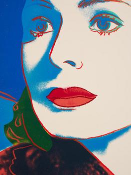 Andy Warhol, "With Hat", from: "Three portraits of Ingrid Bergman".