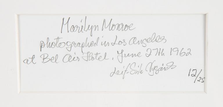 Leif-Erik Nygårds, photograph signed and numbered 12/25 on verso.