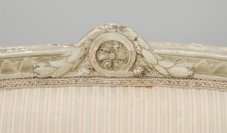 BADKARSSOFFA, gustaviansk stil, 1800-talets slut.