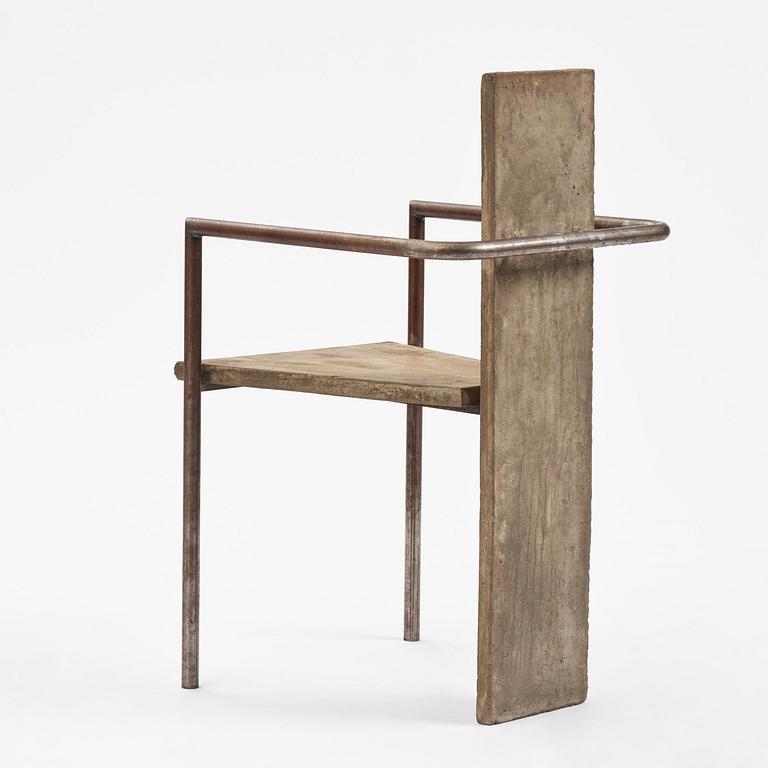 Jonas Bohlin, karmstol, "Concrete", provex, Källemo, Värnamo, efter 1981.