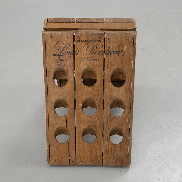 VIN- / FLASKSTÄLL, 1900-tal.