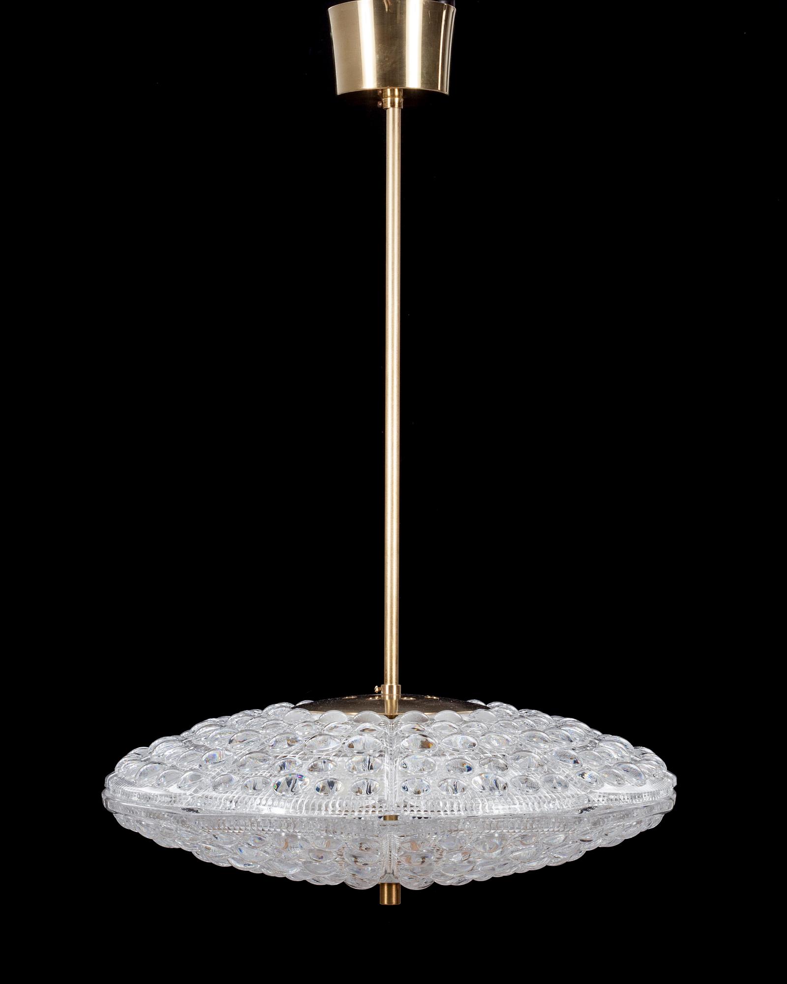 TAKLAMPA, glas. Orrefors, Carl Fagerlund.