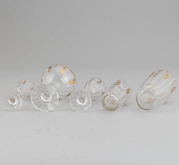 A Kosta 'Lagergren' glass service. (65 pieces).