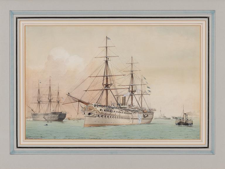 W M Thomsom, 1800-tal, "HMS Serapis".