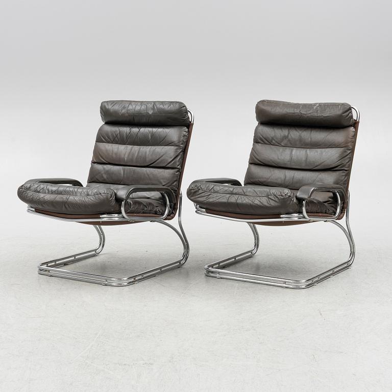 A pair of easy chairs, Thams Kvalitet, 1970s/80s.