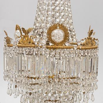 A ceiling light, circa 1900.