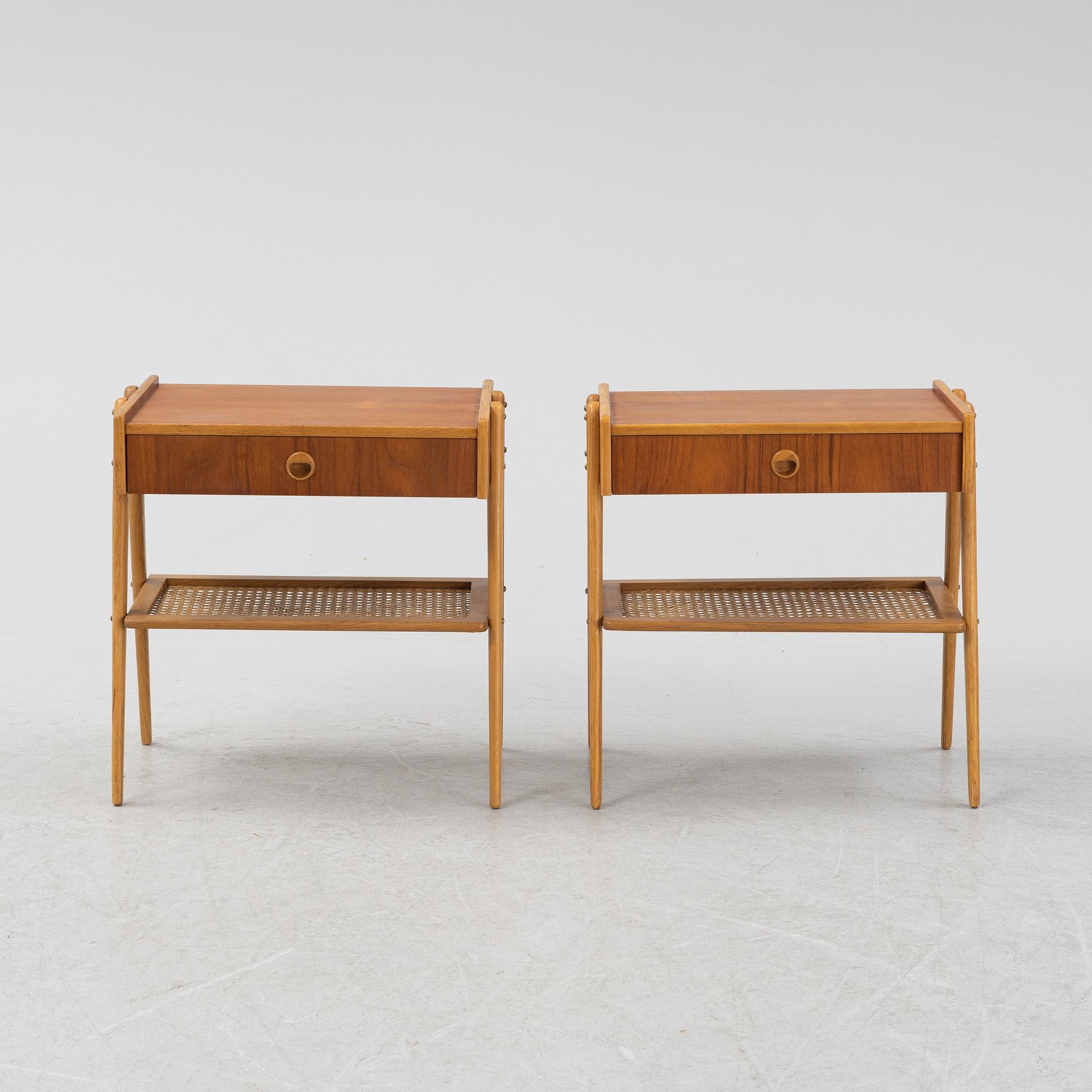 Sängbord, ett par, 1950/60-tal.