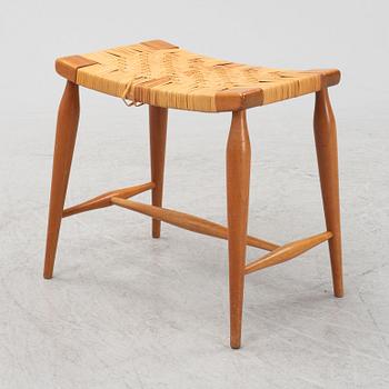 Josef Frank, a model '967' stool for Firma Svenskt Tenn, mid 20th century.