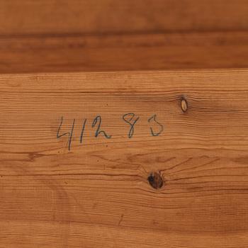 Axel Einar Hjorth, a stained pine 'Värmdö' table, Nordiska Kompaniet, Sweden 1930s.