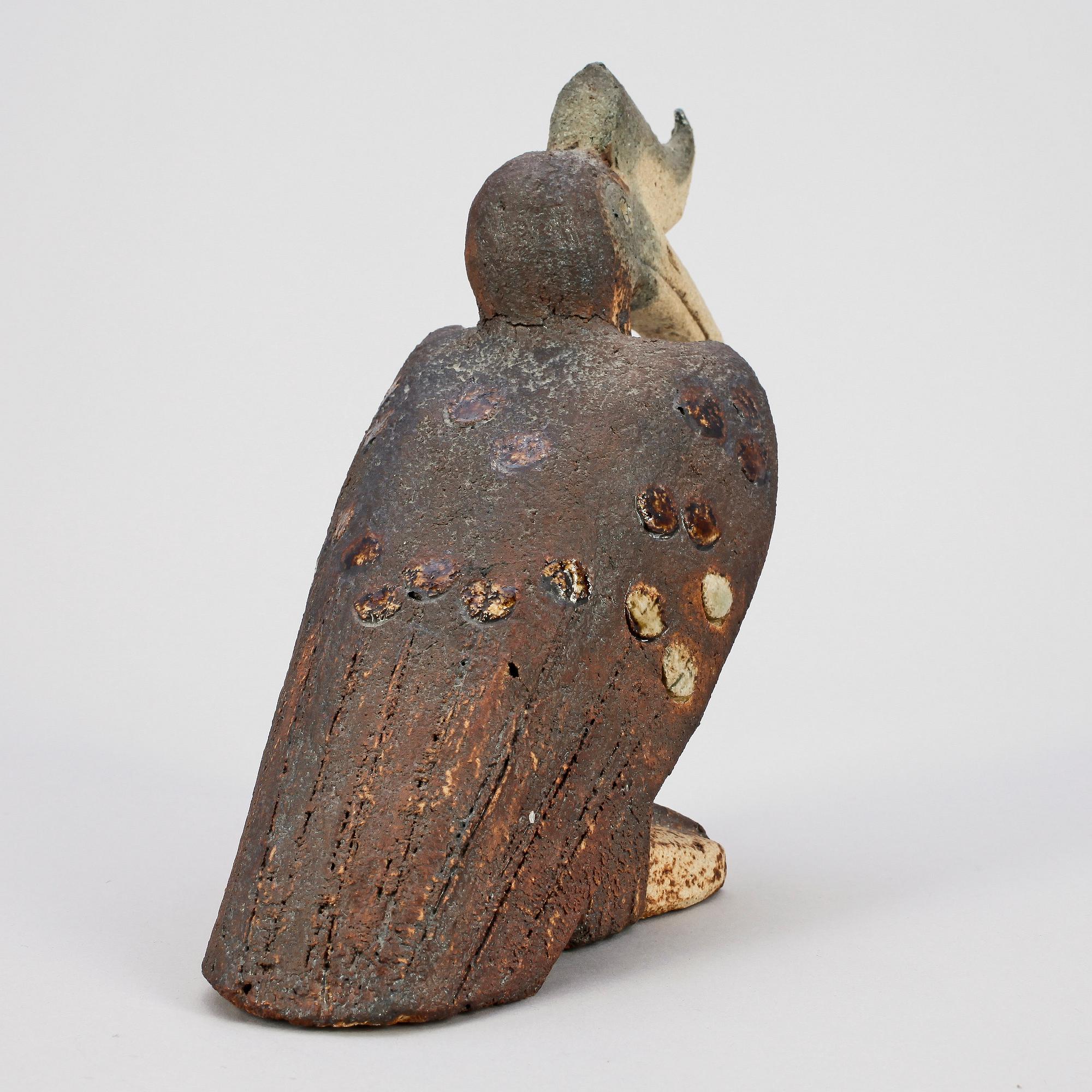 SAKARI VAPAAVUORI, skulptur, stengods, Arabia. Sign.