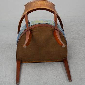 A desk armchair, Swedish Empire 1820-40's.