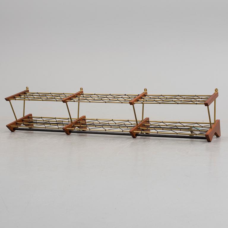 HATTHYLLA, mässing och teak, omkring 1900-talets mitt.