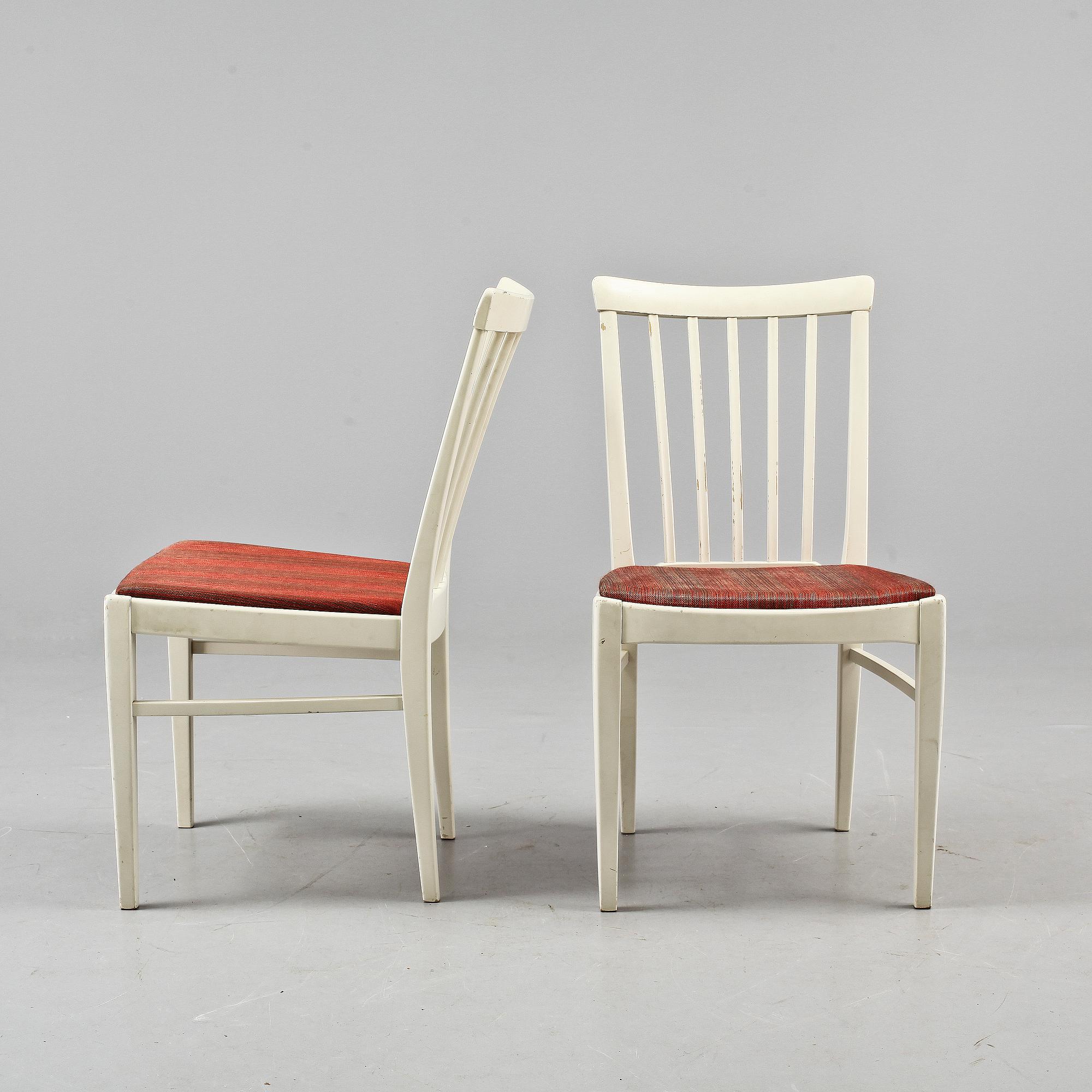 STOLAR, 4 st, "Herrgården", Carl Malmsten, 1900-talets mitt.