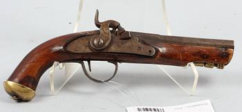 SLAGLÅSPISTOL, troligen Sverige 1800-talets mitt.