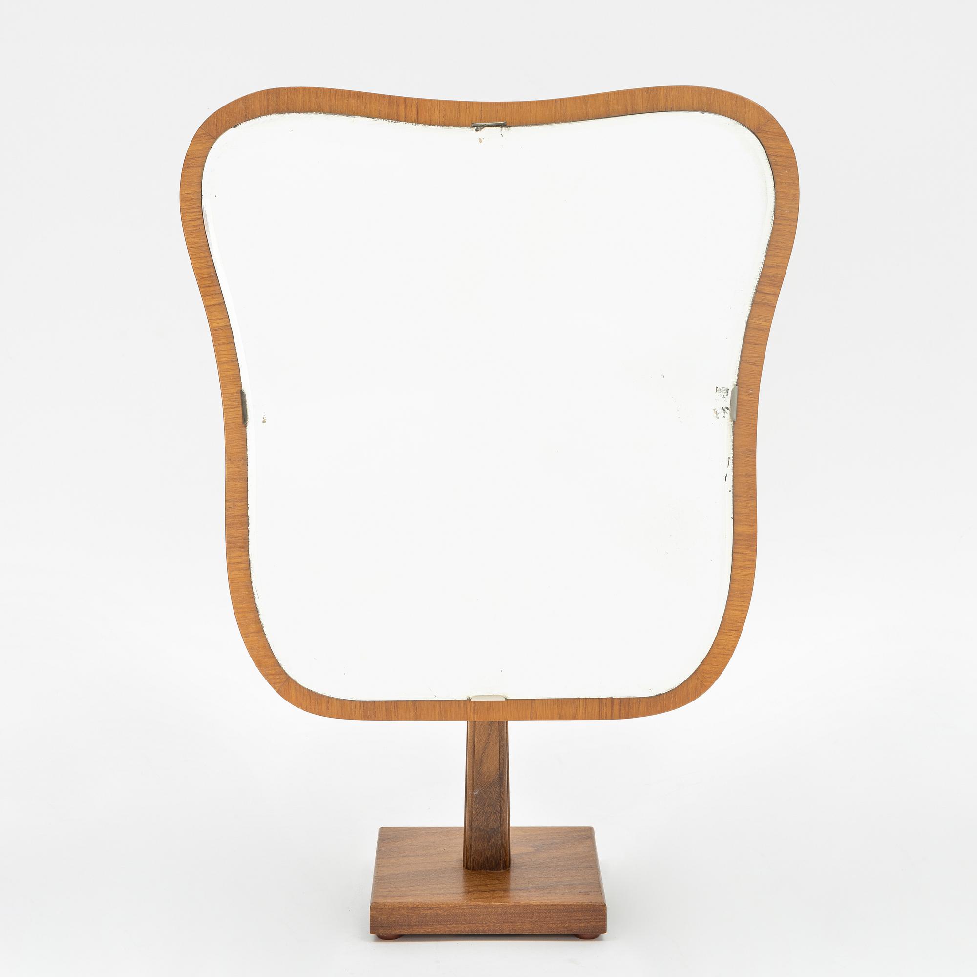 Bordsspegel, Swedish Modern, Glas & Trä, Hovmantorp, 1940-/50-tal.