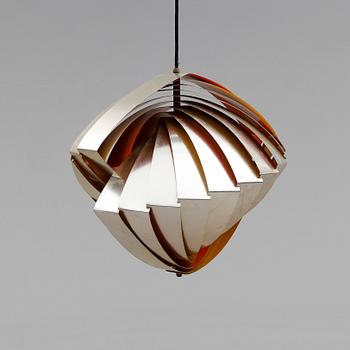 TAKLAMPA, "Konkylie" / "Tivolilampan", Louis Weisdorf, Lyfa, Danmark. 1960-tal. Höjd ca 40 cm.
