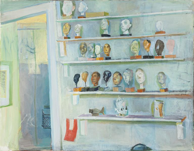 Rolf Swedberg, Stilleben med skulpturer.