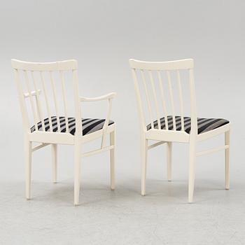 Carl Malmsten, matbord, 4 stolar, 2 karmstolar, "Herrgården, Bodafors, 1900-talets andra hälft.