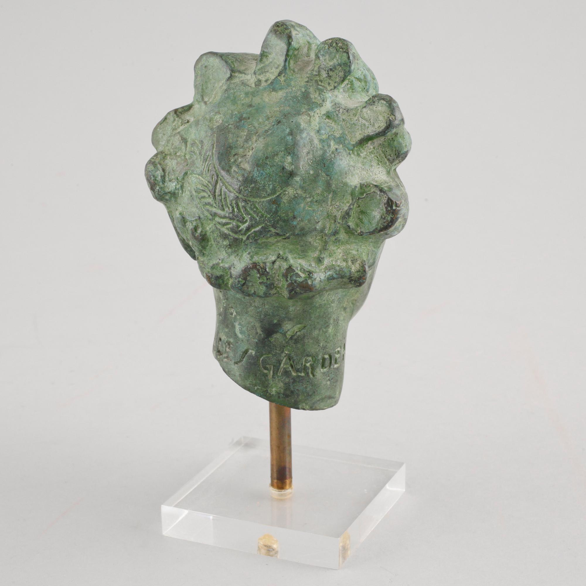 CARL MILLES, efter, skulptur, patinerad brons, signerad Millesgården, 1900-tal.