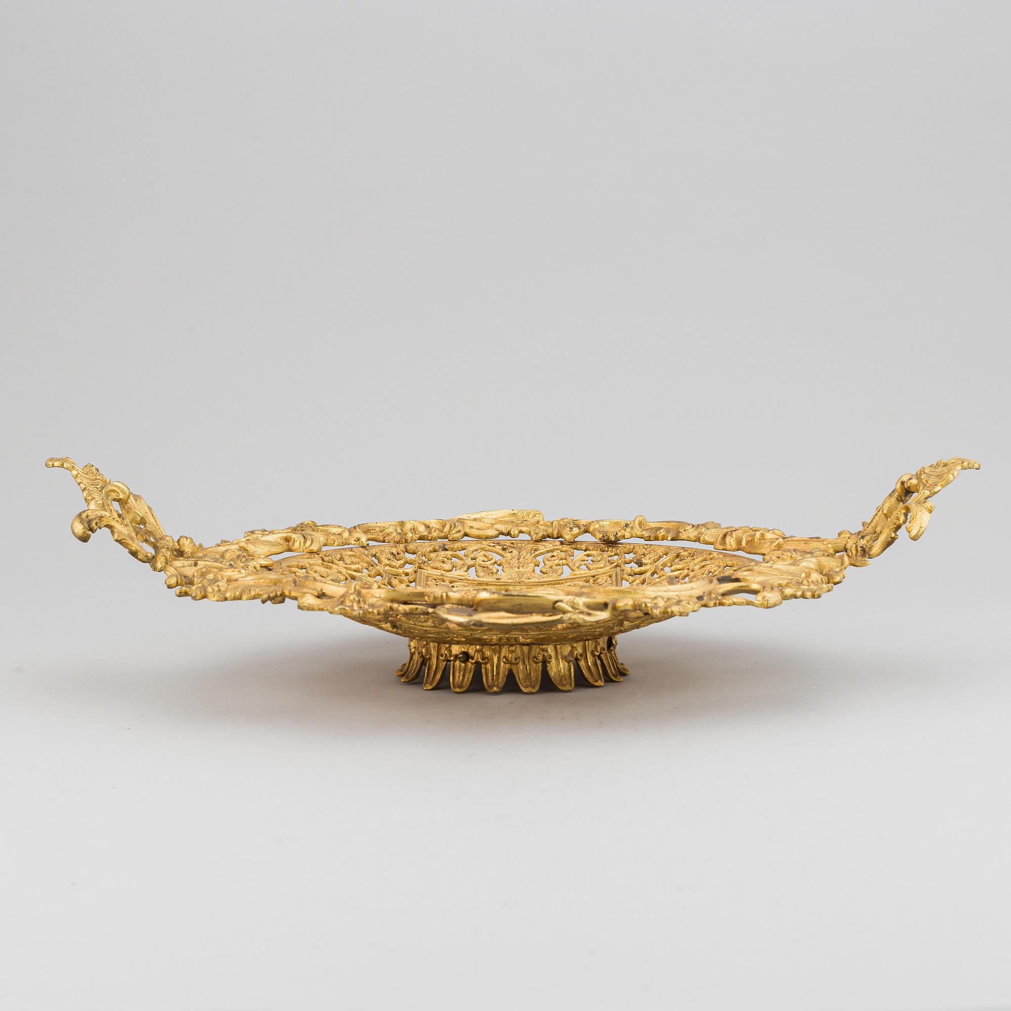 An ormolu and parcel-gilt table centerpiece, late 19th Century.