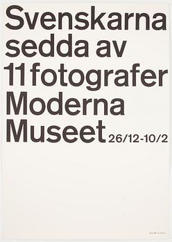 UTSTÄLLNINGSAFFISHER, 2 st, Moderna Museet, Design M&Ö, screentryck: Wahlqvist.