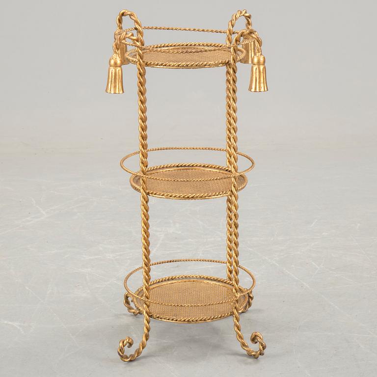 A bronzed metal pedestal probably Italy 1970s.