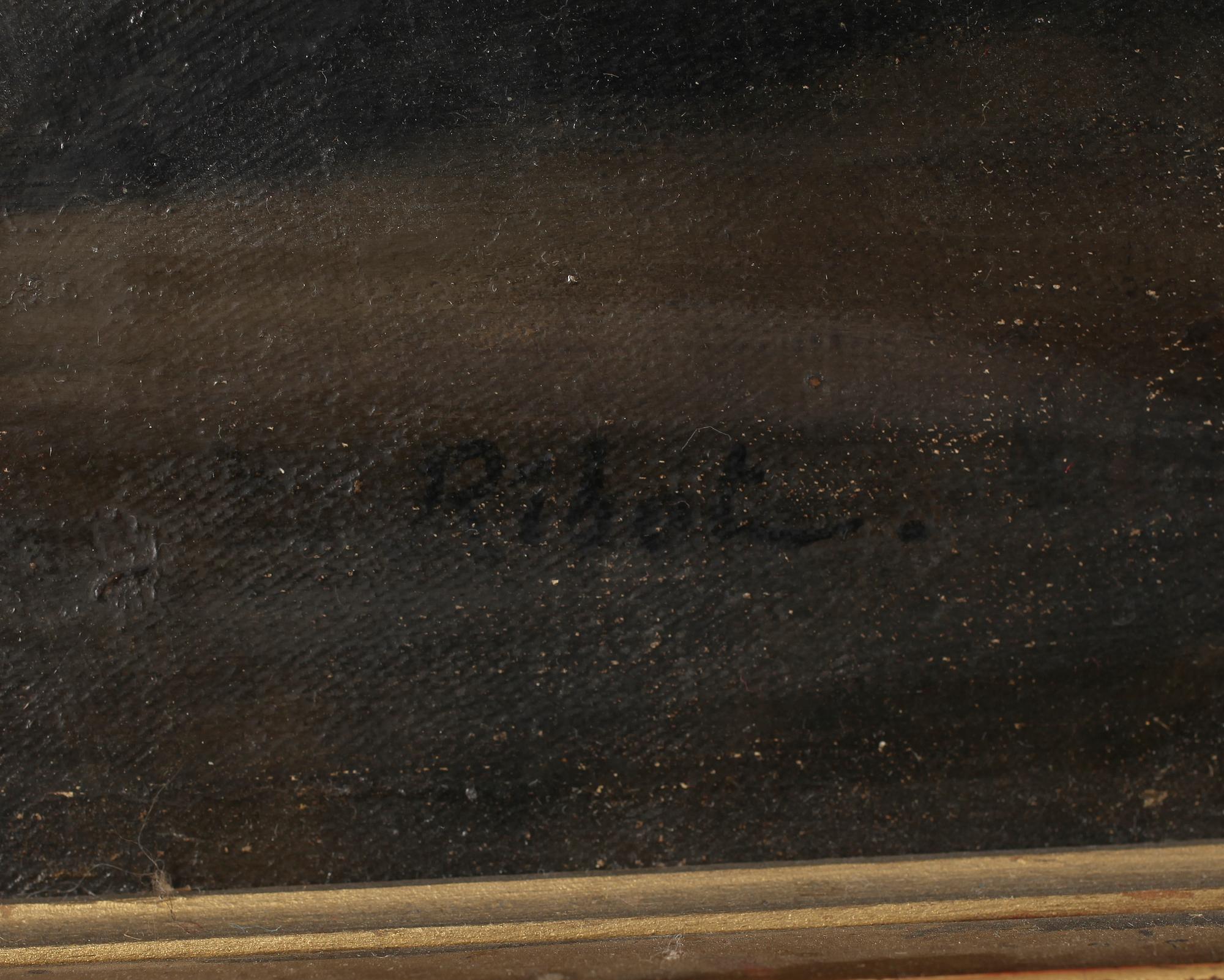 THÉODULE AUGUSTIN RIBOT, olja på duk, signerad.