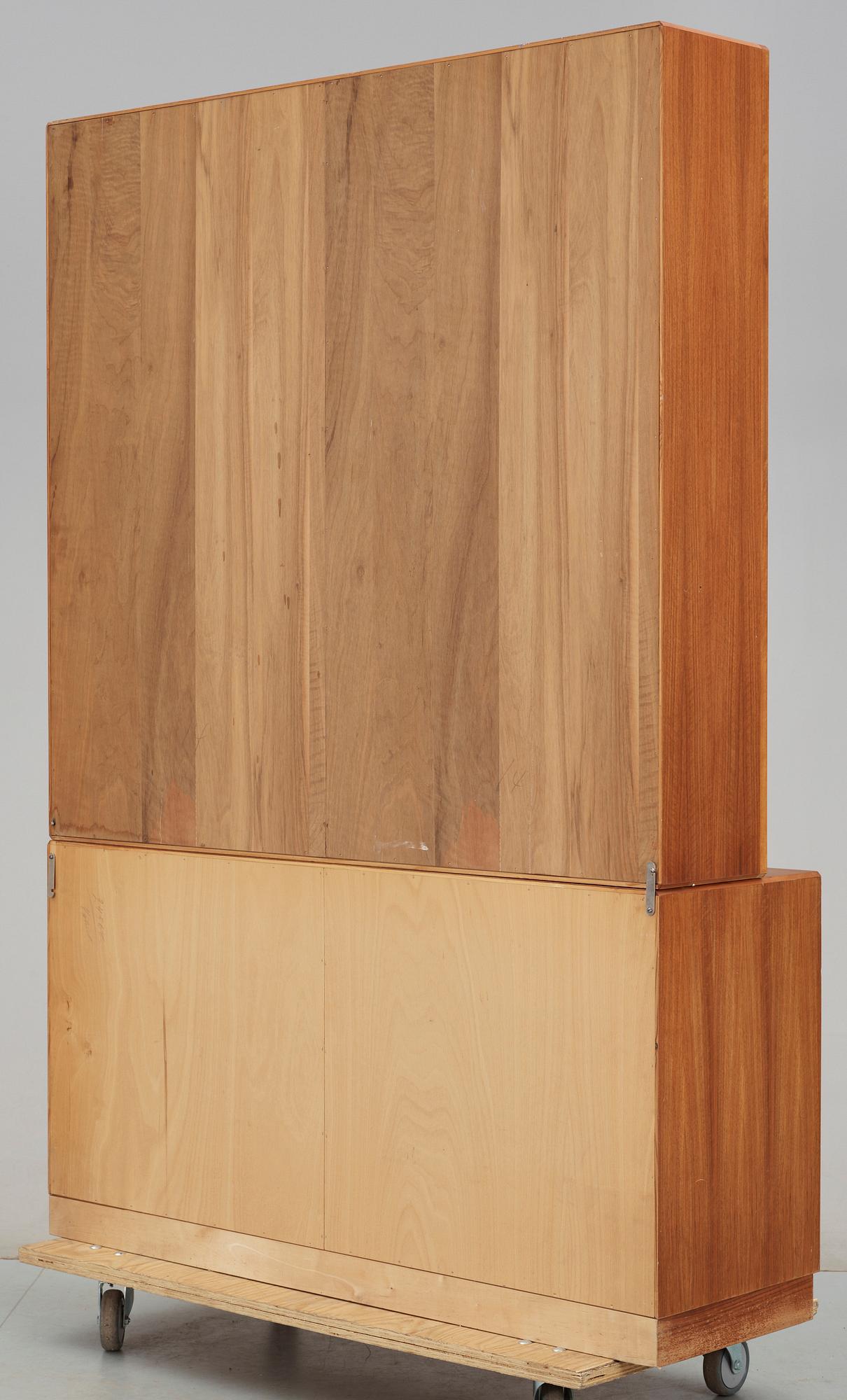 BOKHYLLA, 2 delar, Bertil Fridhagen, Bodafors, 1950/60-tal.