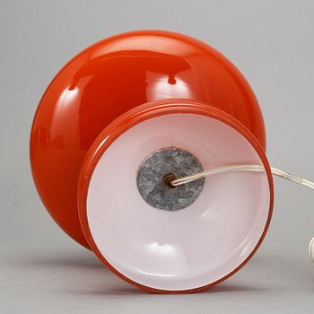 BORDSLAMPA, glas, 1960-tal.