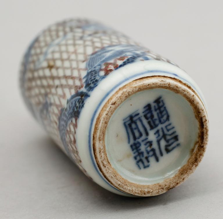 SNUSFLASKA, porslin, Kina.